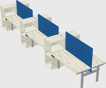 Shared electric desk + cabinet