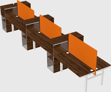 Shared electric desk + cabinet