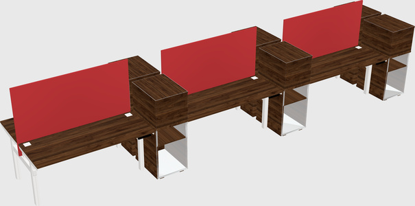 Shared electric desk + cabinet