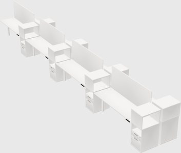 Shared electric desk + cabinet