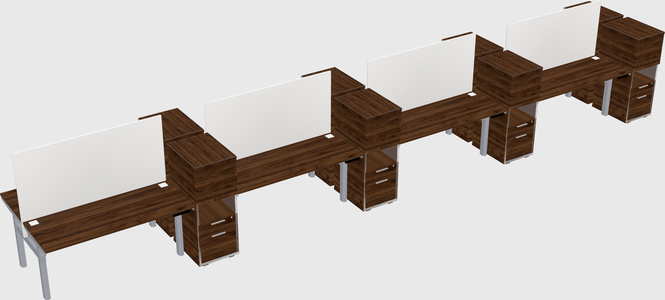 Shared electric desk + cabinet