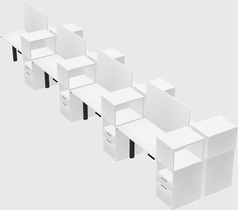 Shared electric desk + cabinet