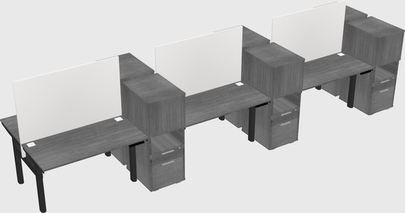 Shared electric desk + cabinet
