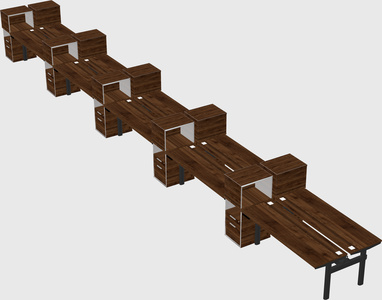 Shared electric desk + cabinet