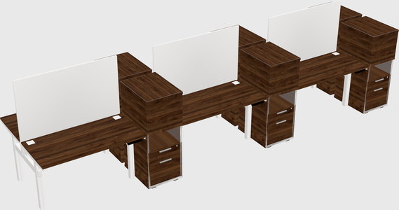 Shared electric desk + cabinet