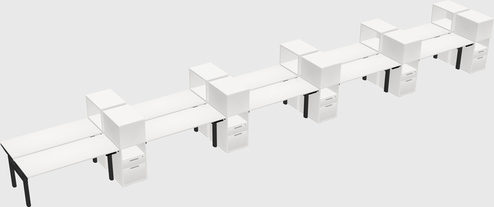 Shared electric desk + cabinet