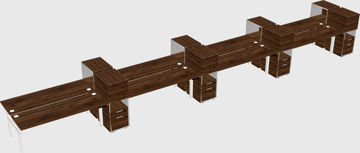 Shared electric desk + cabinet