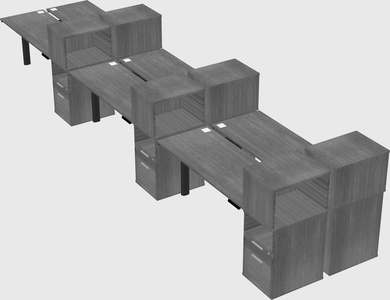 Shared electric desk + cabinet
