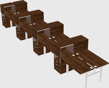 Shared electric desk + cabinet