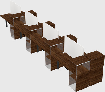 Shared electric desk + cabinet