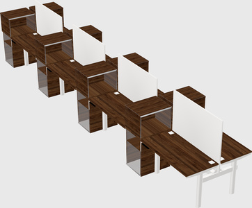 Shared electric desk + cabinet