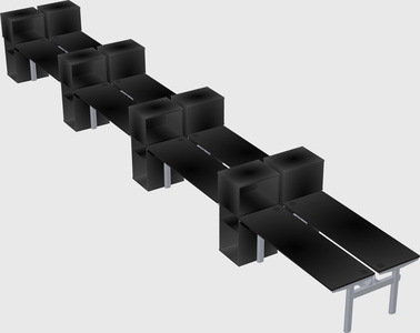 Shared electric desk + cabinet