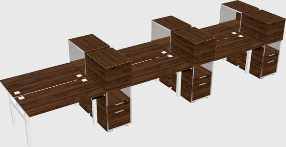 Shared electric desk + cabinet