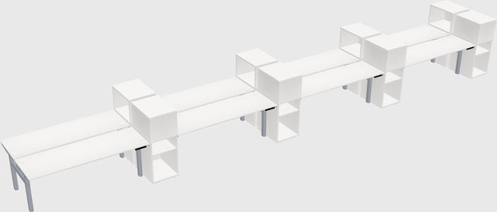 Shared electric desk + cabinet