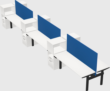 Shared electric desk + cabinet