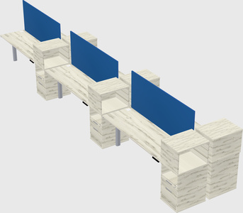 Shared electric desk + cabinet