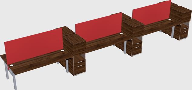 Shared electric desk + cabinet