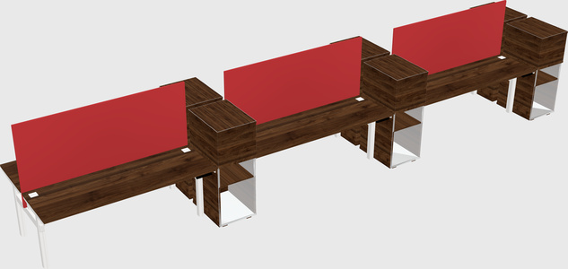 Shared electric desk + cabinet