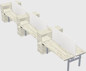 Shared electric desk + cabinet