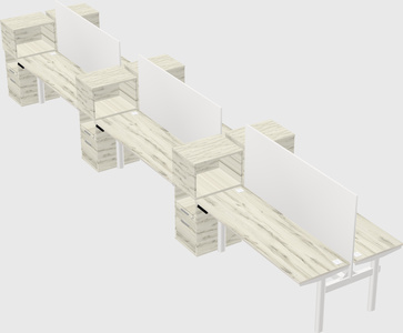 Shared electric desk + cabinet