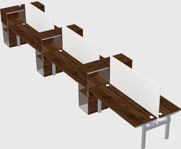 Shared electric desk + cabinet