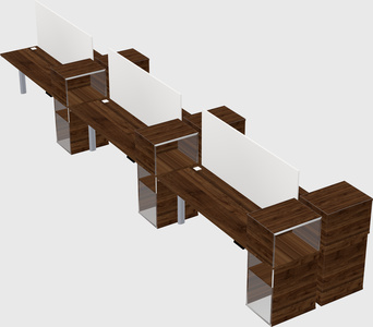 Shared electric desk + cabinet