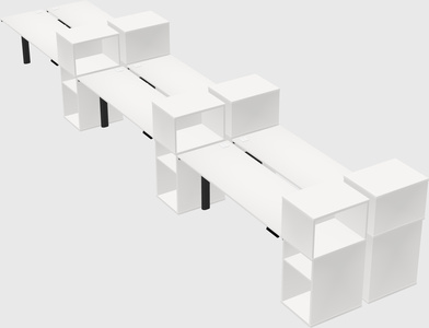 Shared electric desk + cabinet