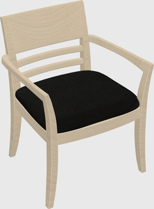 Solid wood guest chair