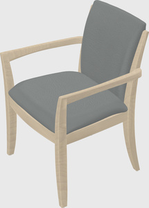 Solid wood guest chair