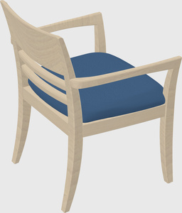 Solid wood guest chair