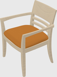 Solid wood guest chair