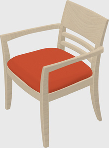 Solid wood guest chair