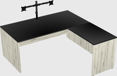 L-shaped office desk