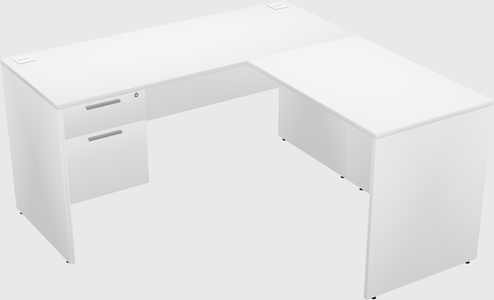 L-shaped office desk