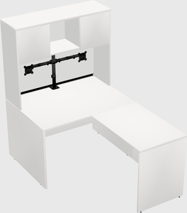 L-shaped office desk
