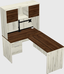 L-shaped office desk