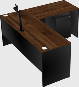 L-shaped office desk