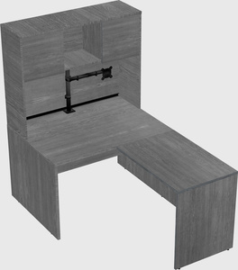 L-shaped office desk