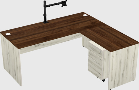 L-shaped office desk
