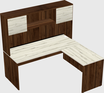 L-shaped office desk