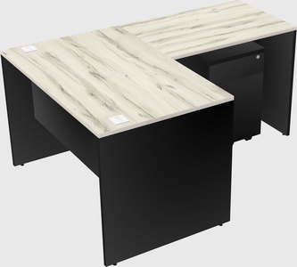 L-shaped office desk