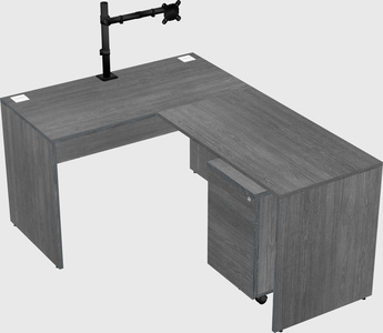 L-shaped office desk