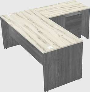 L-shaped office desk