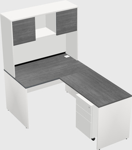 L-shaped office desk