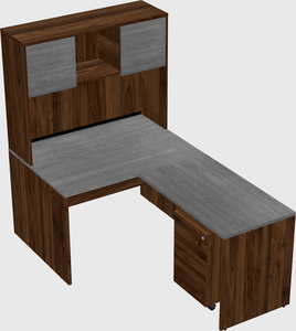 L-shaped office desk