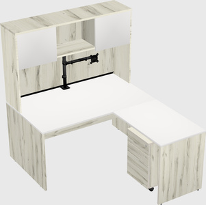 L-shaped office desk