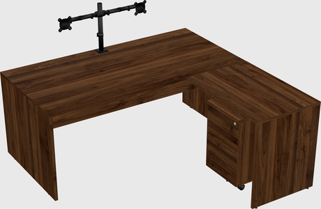 L-shaped office desk
