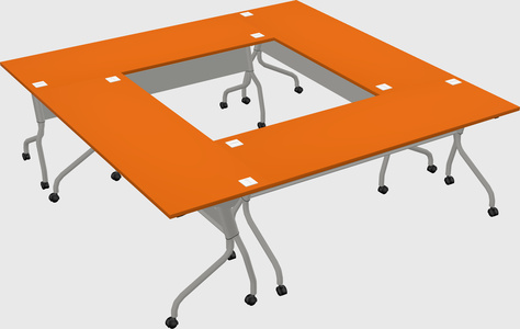 Poste de travail de table de formation
