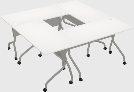 Poste de travail de table de formation