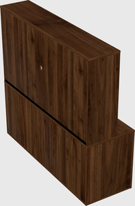 Lateral storage combo credenza